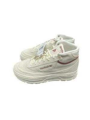 Reebok Women Club C Geo Mid Shoes 100033114 Chalk/Stucco Size 10