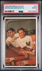 1953 BOWMAN COLOR #44 HANK BAUER/MICKEY MANTLE/YOGI BERRA PSA 2