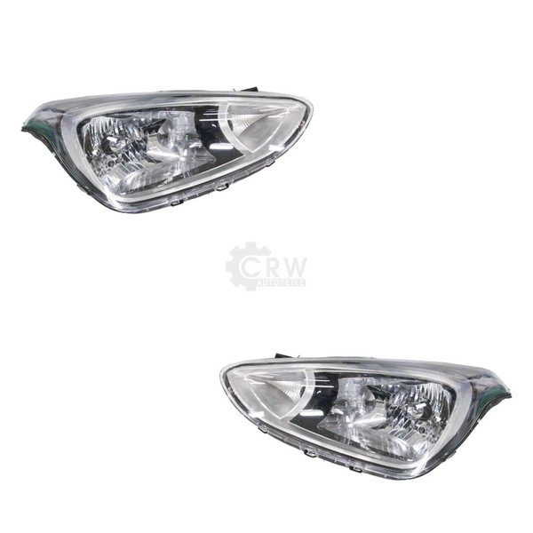 Halogenscheinwerfer Set FüR Hyundai I10 BA IA H4 PY21W W5W Typ AL-image