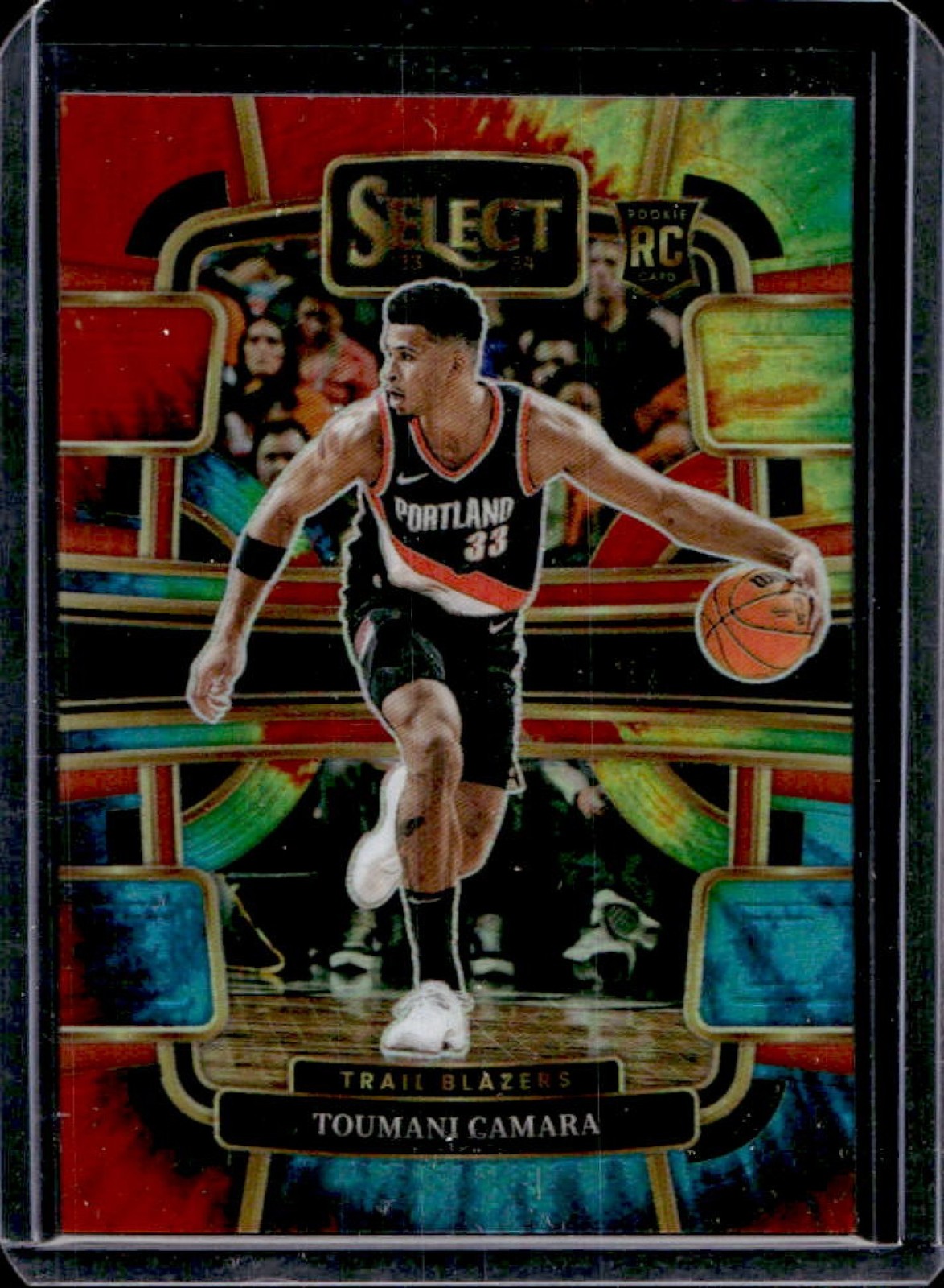 2023-24 Panini Select Toumani Camara RC Tie Dye Prizm Rookie Concourse #/25
