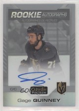 2020-21 O-Pee-Chee Platinum Rookie Auto Rainbow Gage Quinney #R-GQ Auto 0zu