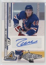 2010-11 Panini Pinnacle Ice Breakers 291/299 Mats Zuccarello #263 Auto 0ne