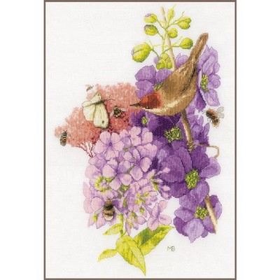 Lanarte counted cross stitch kit ''Everyones Flower Encounter Marjolein Bastin, A