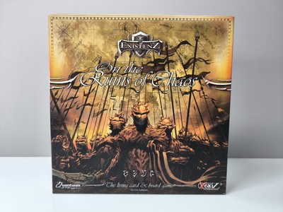 Existenz On the Ruins of Chaos Brettspiel komplett Karten Figuren Regeln OVP