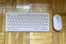 Logitech - Pebble 2 Combo - Bluetooth Keyboard and Mouse Set- Rose Pink