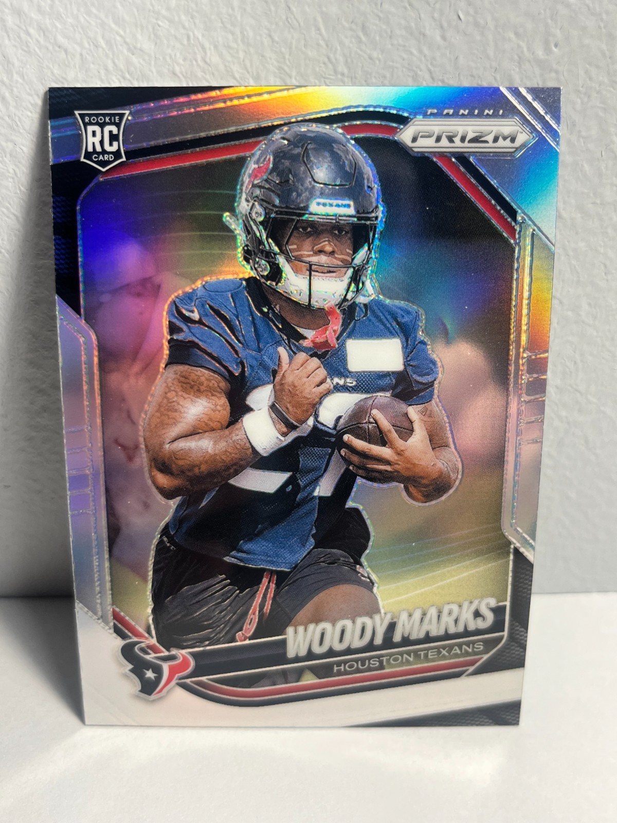 2025 Panini Prizm #395 - Woody Marks - Silver prism - Houston Texans