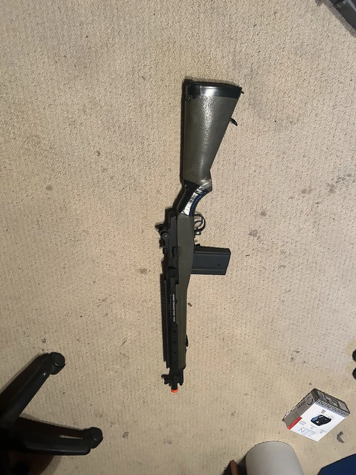 Aftermath M14 Airsoft Rifle Aeg With Battery Green Color - Image 2 of 3