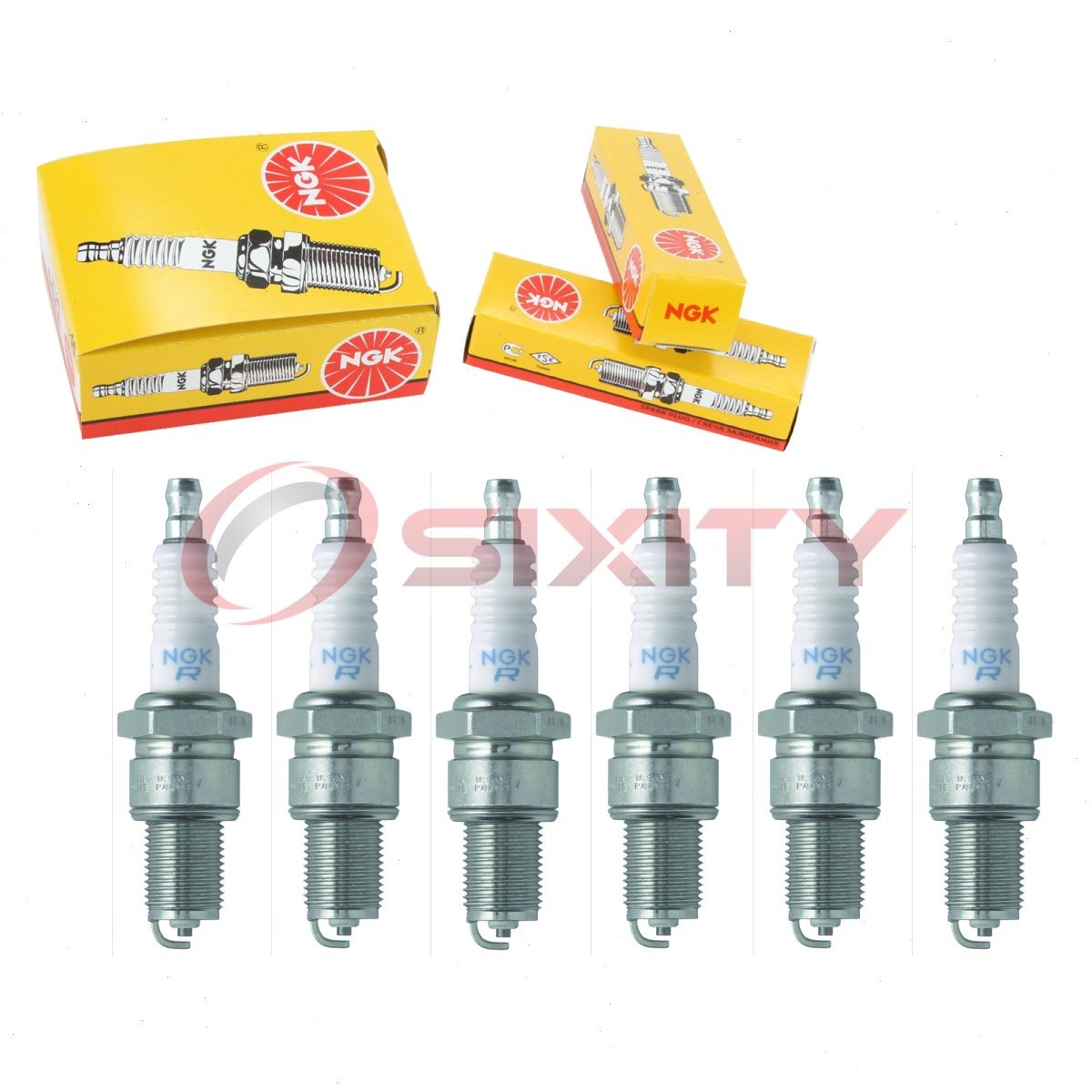 6 pc NGK 6773 BPR5ES BLYB Standard Spark Plugs for WR9DP WR9DC WR9D WR8DP mg