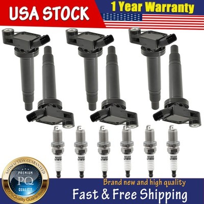 6x Ignition Coil & 6x Spark Plug Coil for Lexus RX300 ES300 1999-2003 3.0L
