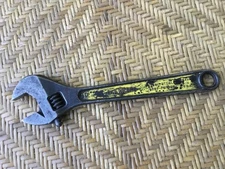 Vintage Diamond Tool & Horseshoe Co 12" Adjustable Crescent Wrench Yellow Handle