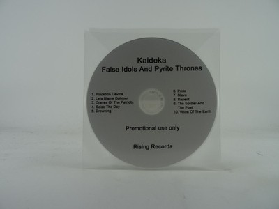 KAIDEKA FALSE IDOLS AND PYRITE THRONES (474) 10 Track Promo CD Album including P