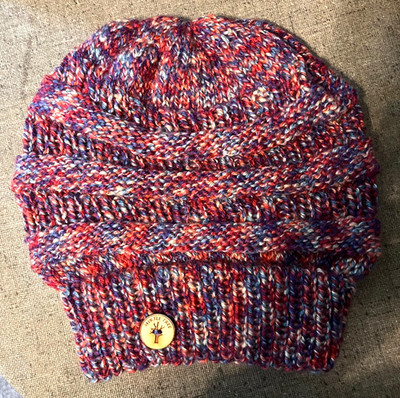Myrtle Tree Hats Handmade Knit Slouchy Beanie Women's Winter Hat NWT