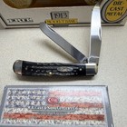 Case XX Buffalo Horn Full Size Trapper Knife NIB BH254 SS #65010 Free 1991 ERTL — photo 2