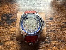   Custom built Watch Swiss made ETA 6498 Movement handmade - strap