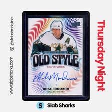 2024 UPPER DECK PREMIER #OS-MO MIKE MODANO OLD STYLE SIGNATURES SP AUTO