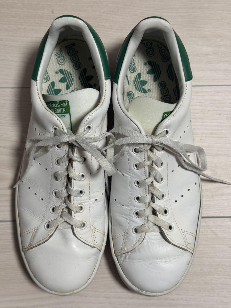 Vintage Adidas Stan Smith White Green 032853 AF1028 Made in France