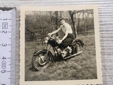 Foto Motorrad IFA/MZ BK 350, P&ouml;&szlig;neck Th&uuml;ringen DDR 1951  (T)