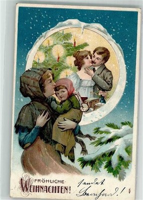 10712941 - Mother and Child Dreams of the Past as Lovers Christmas