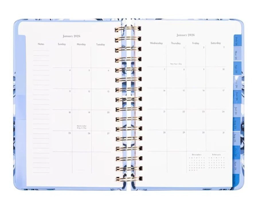 Kate Spade New York Daily Hardcover 2026 Planner Floral Toile Weekly & Monthly - Image 4 of 4