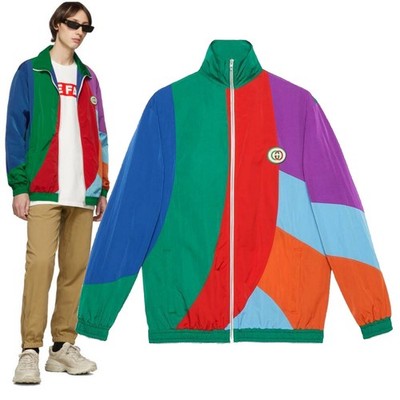 ジャケット・アウター GUCCI Nylon jacket embroidered patch GUCCI Nylon jacket with embroidered patch | gucci | REVERSIBLE