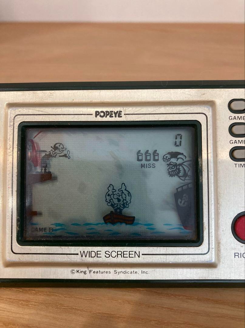 NINTENDO GAME AND & WATCH Popeye Wide Screen 1981 tested