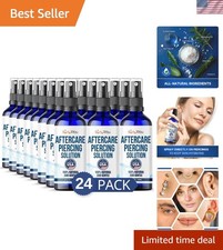 Piercing Aftercare Spray - Saline Cleanser Natural Recovery Solution - Ear Ga...
