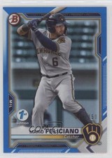 2021 Bowman 1st Edition Blue Foil /150 Mario Feliciano #BFE-133 0g27