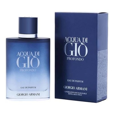 Acqua Di Gio Profondo by Giorgio Armani for Men 3.3oz Eau De Parfum Spray NIB