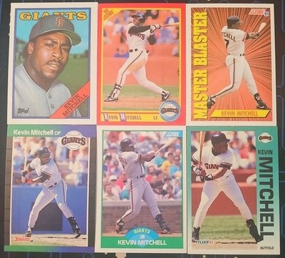 Kevin Mitchell 12 Card Lot All Different San Francisco Giants, Reds MLB ...