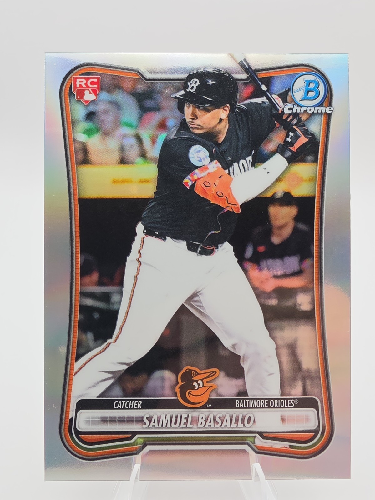 2026 Bowman Chrome Samuel Basallo Red Rookie RC Baltimore Orioles #61