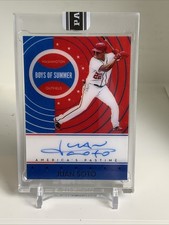 2019 Panini Chronicles - America's Pastime Autographs Juan Soto Black Box 1 Of 1