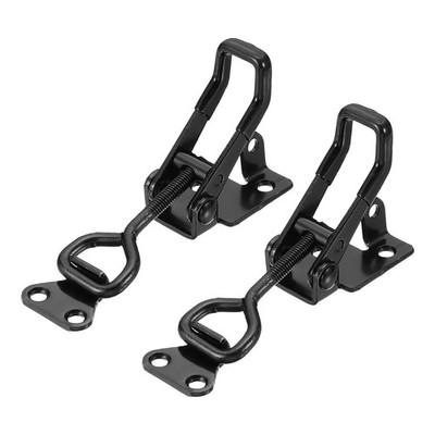 2pcs Adjustable Toggle Clamp M6x31mm 396bs 4002 Style W Lock Hole Black