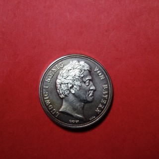 Silber Medaille Ludwig König von Bayern 3 1/2 Gulden Sparkasse DGF 1990