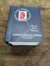 Vintage Tecumseh Lauson Power Products Peerless Master Parts Manual Binder