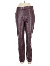 Talbots Women Red Faux Leather Pants 10