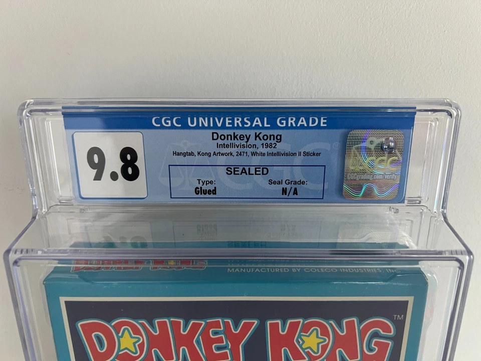 Donkey Kong (Intellivision) CGC 9.8 NS New Sealed Graded WATA VGA PSA 1st Print! - Image 4 of 4