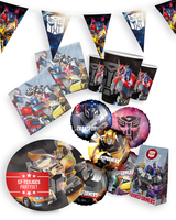 Transformers Party Set 57Tlg Ballons TüTen Wimpelkette Teller Becher Servietten