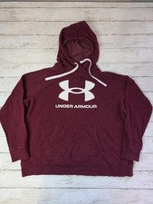 Under Armour Sweatshirt Hoodie Adult XL Burgundy Pullover Hooded