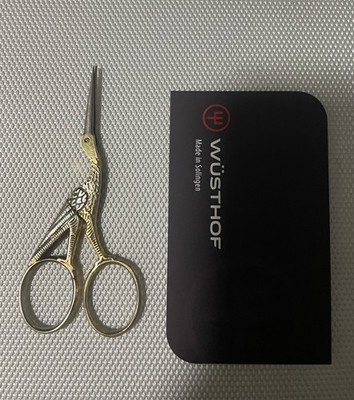 Ed Wüsthof, Solingen, Germany. Goldstiel Stickschere Dreizack Dreizack