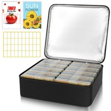 38 Slots Seed Storage Organizer Box with Insulated Bag That Holds 80200 Seed ...