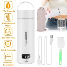 500ML Travel Electric Kettle Portable Coffee Kettle Water Boiler 4 Temperature