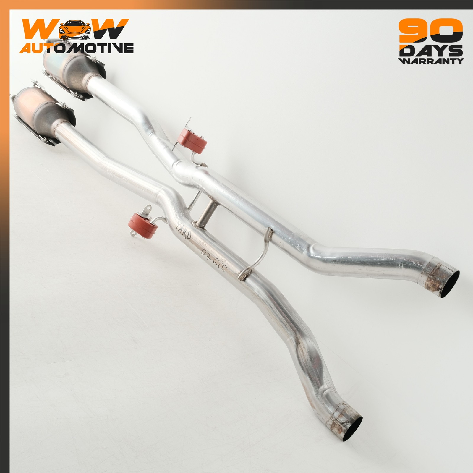 07-11 BENTLEY CONTINENTAL GTC 6.0L LEFT RIGHT MIDDLE EXHAUST DOWNPIPE OEM
