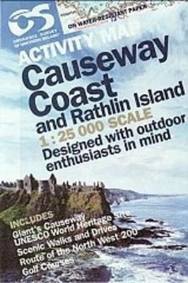 Causeway Coast and Rathlin Island (Sheet map, folded)