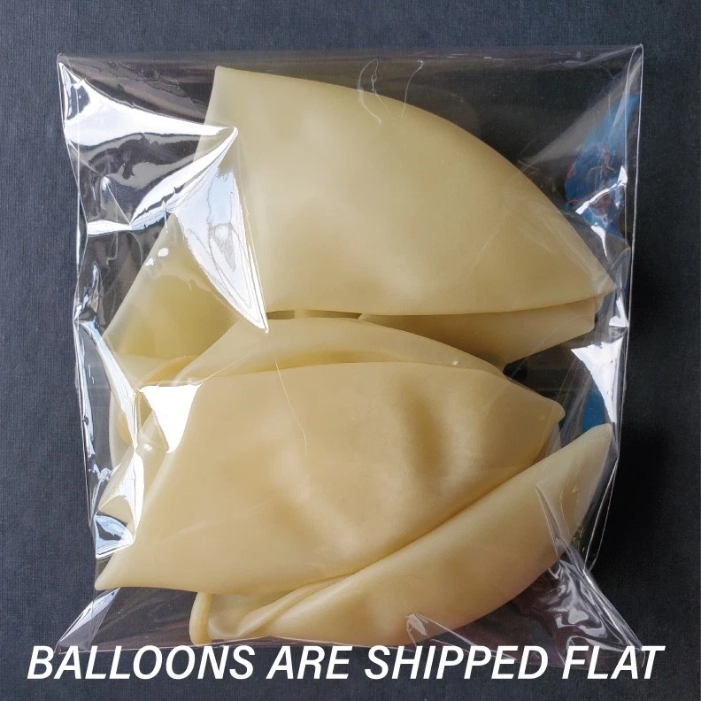 Globos de látex transparente Qualatex 18" - Paquete de 5 - Alta calidad - Se envía plano - EE. UU. Foto 3 de 4