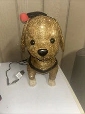 Holiday Living 18-in Lighted Doodle Dog Decoration Indoor/Outdoor Decor Works!