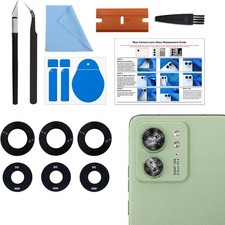 3 Pack for Moto Edge 40 Back Rear Camera Lens Glass Replacement Cellphone Back