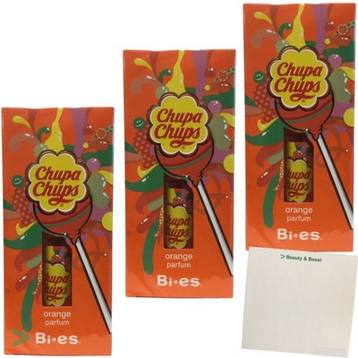 Chupa Chups Kinderparfüm Orange Kids-Parfüm Orangenduft 3er Pack (3x15ml) + usy