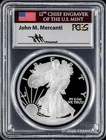 2005-W $1 American Silver Eagle PCGS PR70DCAM - John M. Mercanti Signature