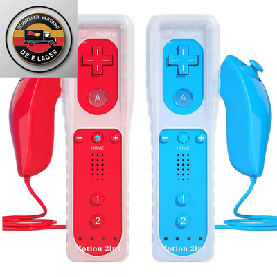 Wii Controller Motion Plus Nunchuck Fernbedienung 8m Reichweite
