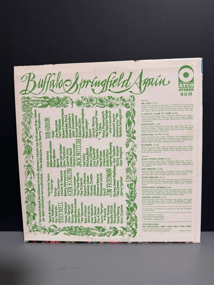 Buffalo Springfield AGAIN Atco SD 33-226 Original Vinyl ST-C-671118 Matrix EX/EX - Image 4 of 4